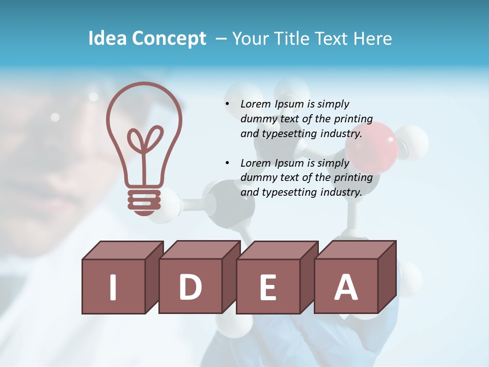 Dna Using White Collar Worker PowerPoint Template