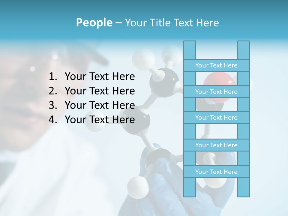 Dna Using White Collar Worker PowerPoint Template