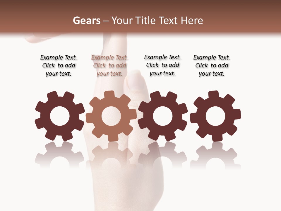 Sport White Showing PowerPoint Template