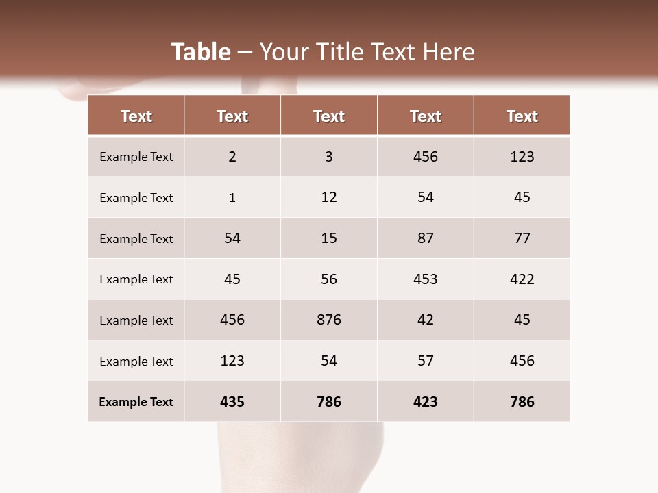 Sport White Showing PowerPoint Template