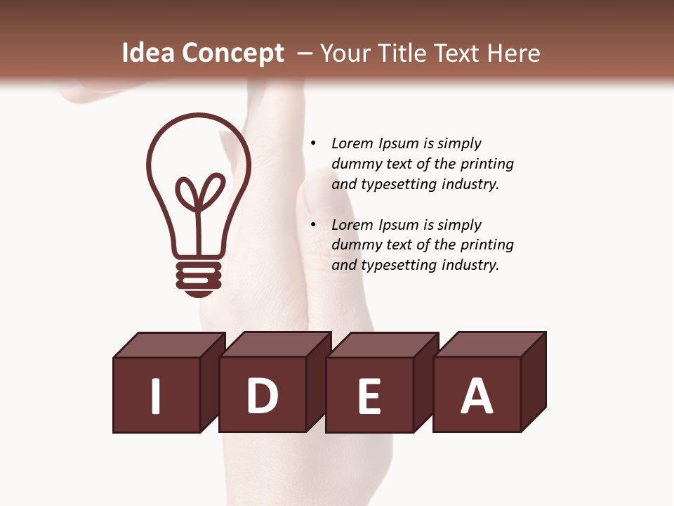 Sport White Showing PowerPoint Template