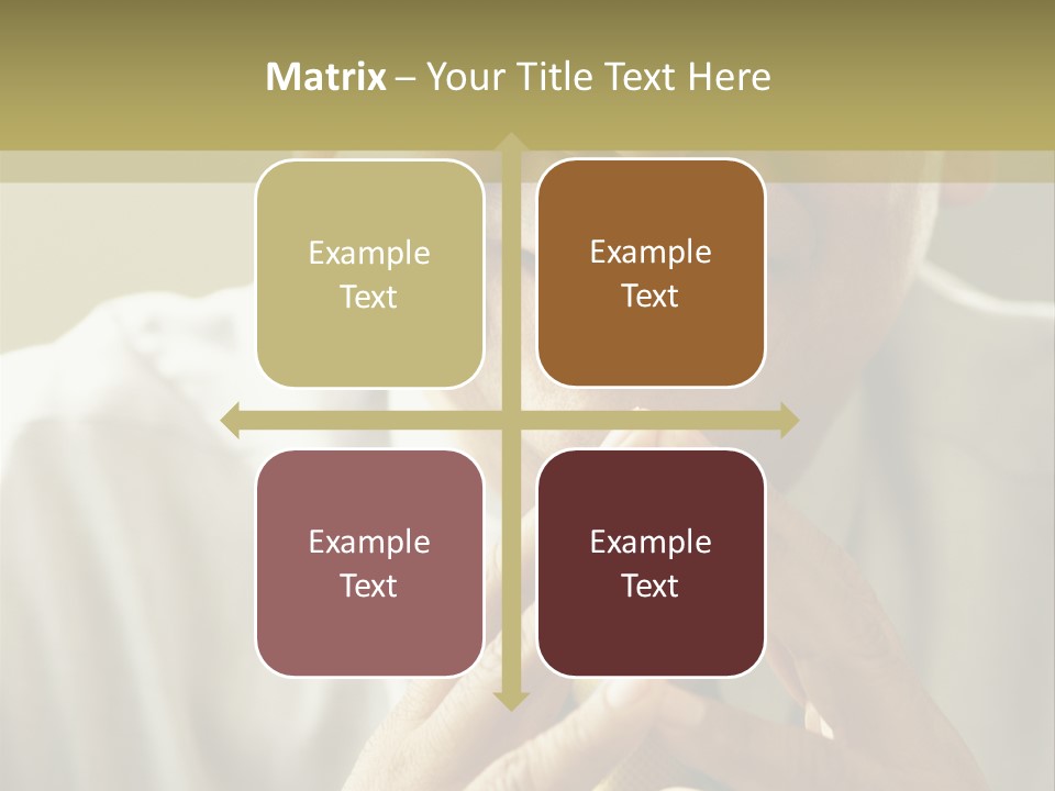 Latin American Eye Glasses Gray Hair PowerPoint Template