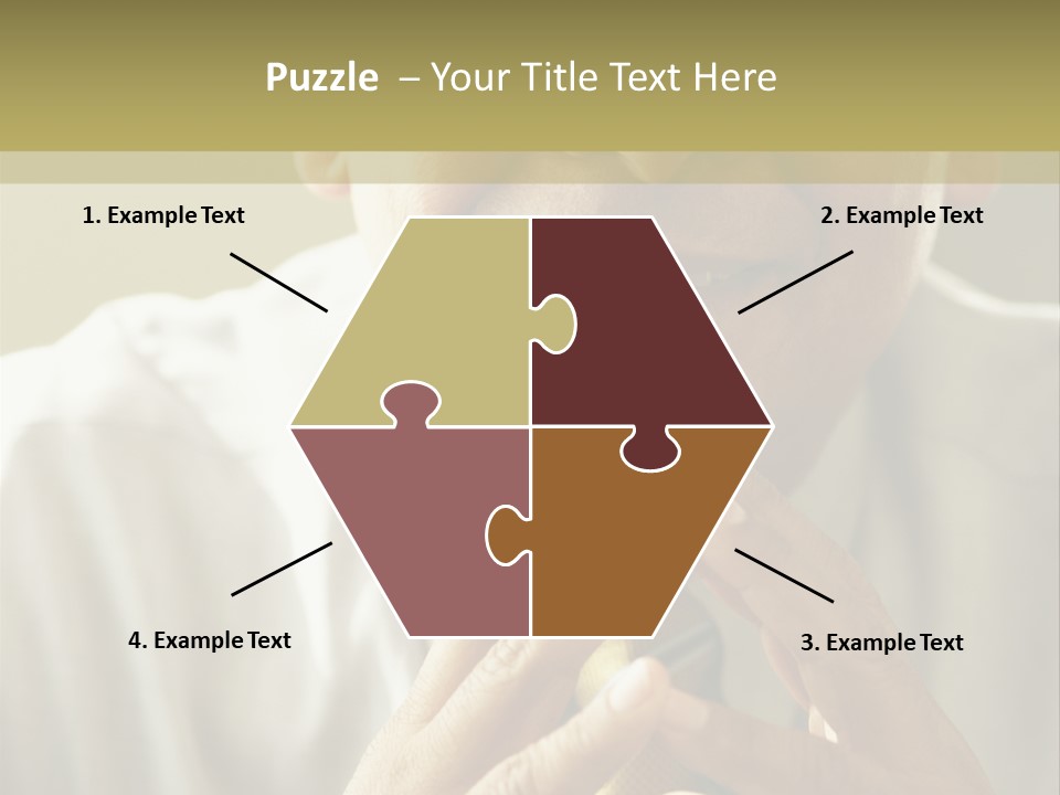 Latin American Eye Glasses Gray Hair PowerPoint Template