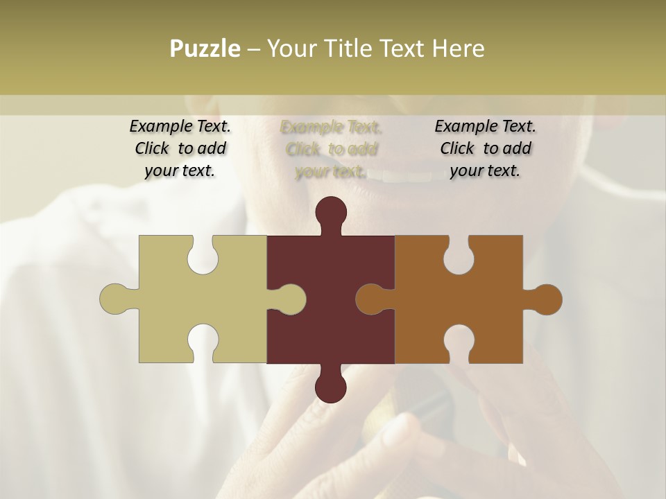 Latin American Eye Glasses Gray Hair PowerPoint Template