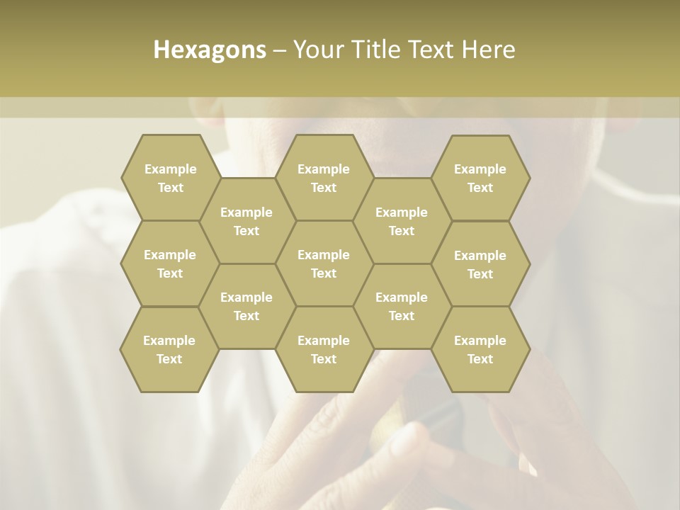 Latin American Eye Glasses Gray Hair PowerPoint Template