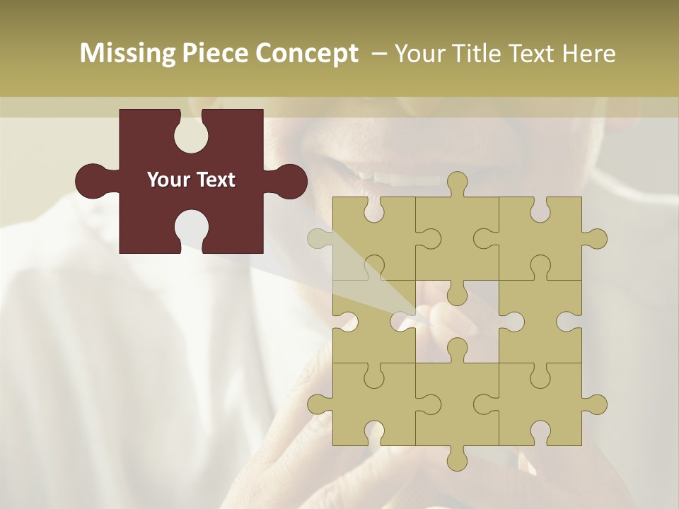 Latin American Eye Glasses Gray Hair PowerPoint Template