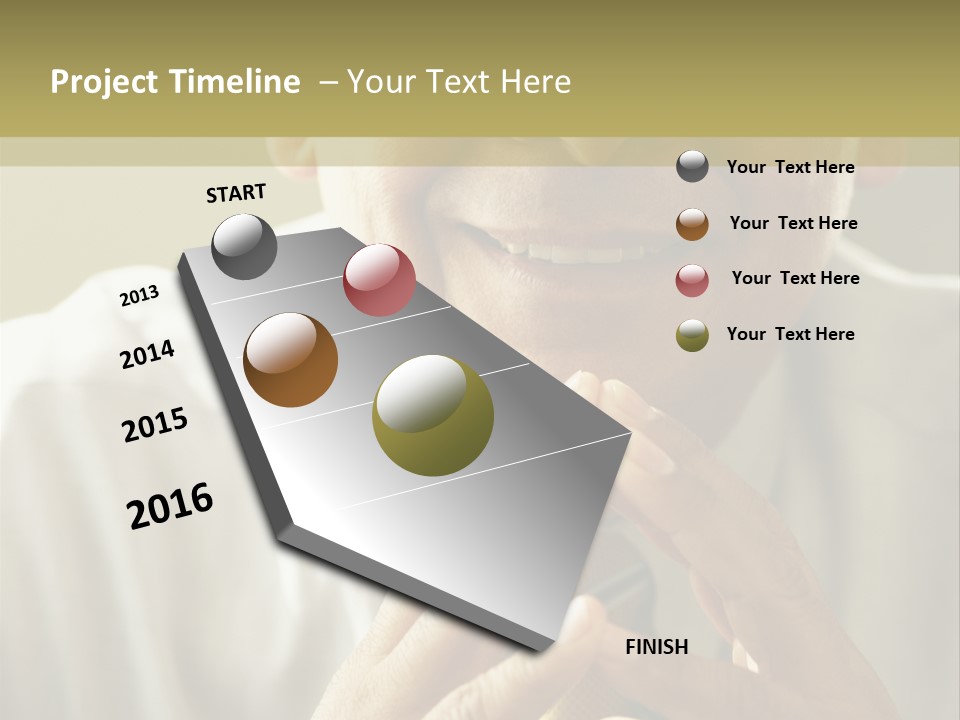 Latin American Eye Glasses Gray Hair PowerPoint Template