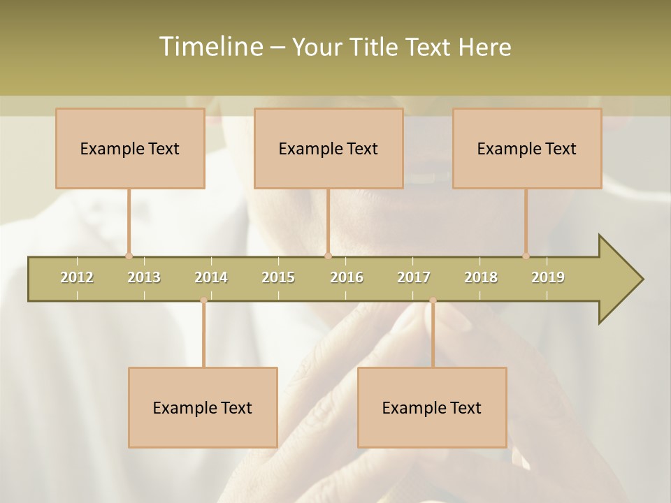 Latin American Eye Glasses Gray Hair PowerPoint Template