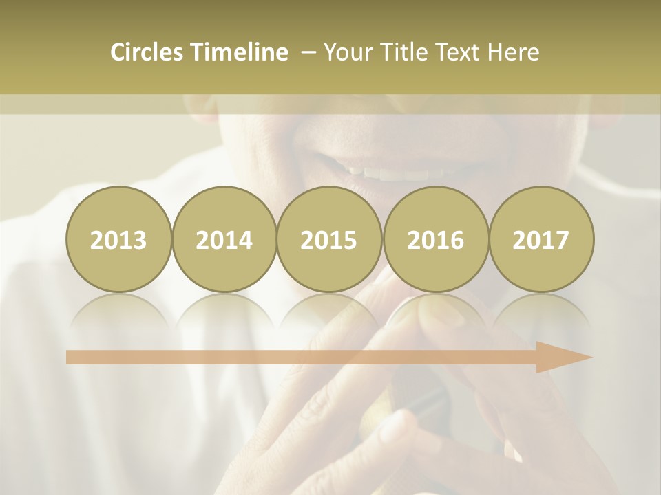 Latin American Eye Glasses Gray Hair PowerPoint Template