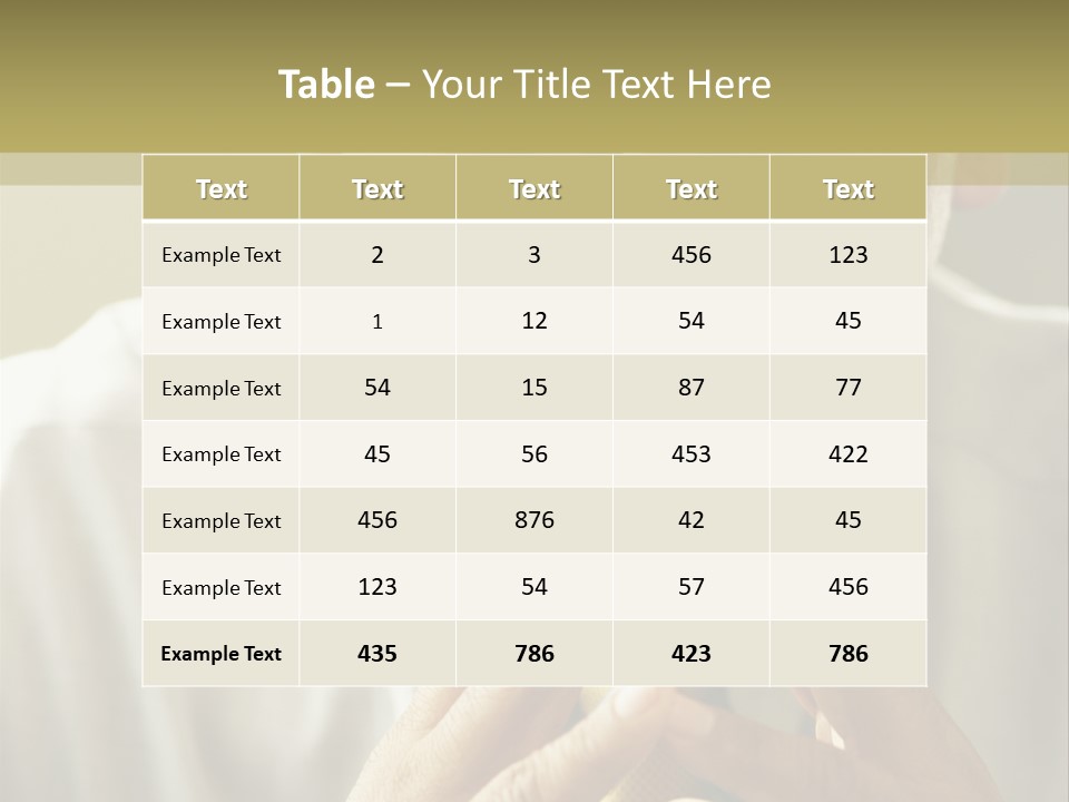 Latin American Eye Glasses Gray Hair PowerPoint Template