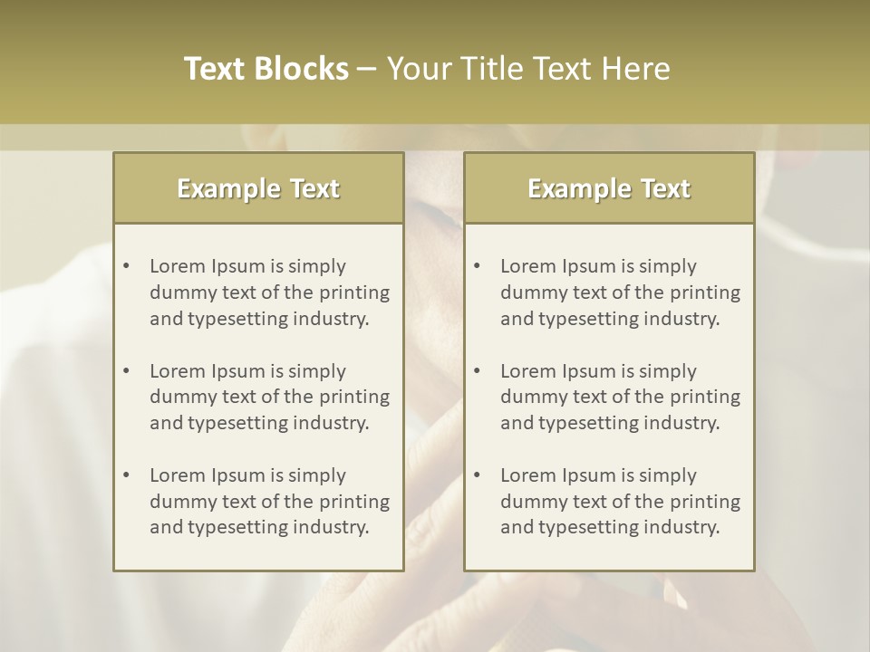 Latin American Eye Glasses Gray Hair PowerPoint Template