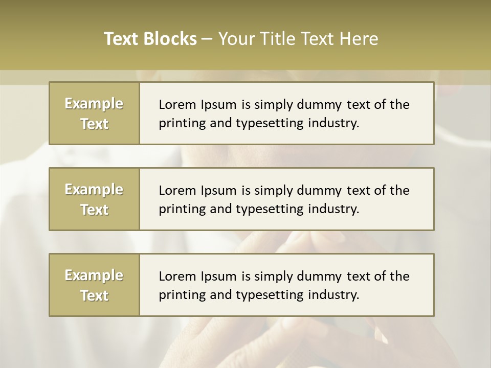 Latin American Eye Glasses Gray Hair PowerPoint Template