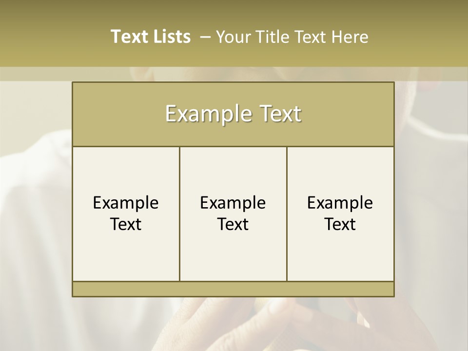 Latin American Eye Glasses Gray Hair PowerPoint Template