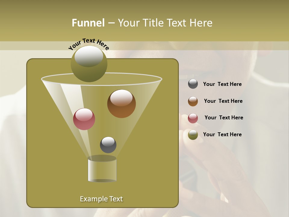 Latin American Eye Glasses Gray Hair PowerPoint Template