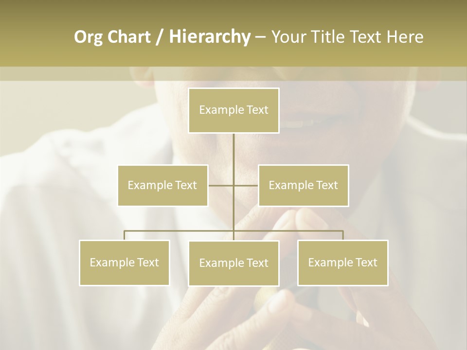 Latin American Eye Glasses Gray Hair PowerPoint Template