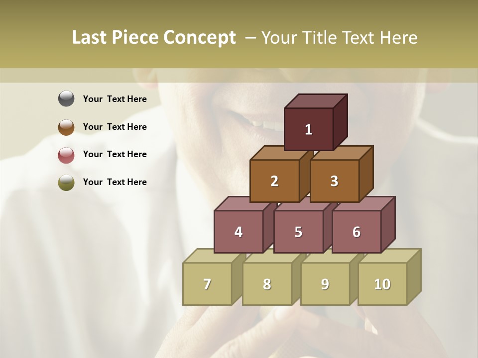 Latin American Eye Glasses Gray Hair PowerPoint Template