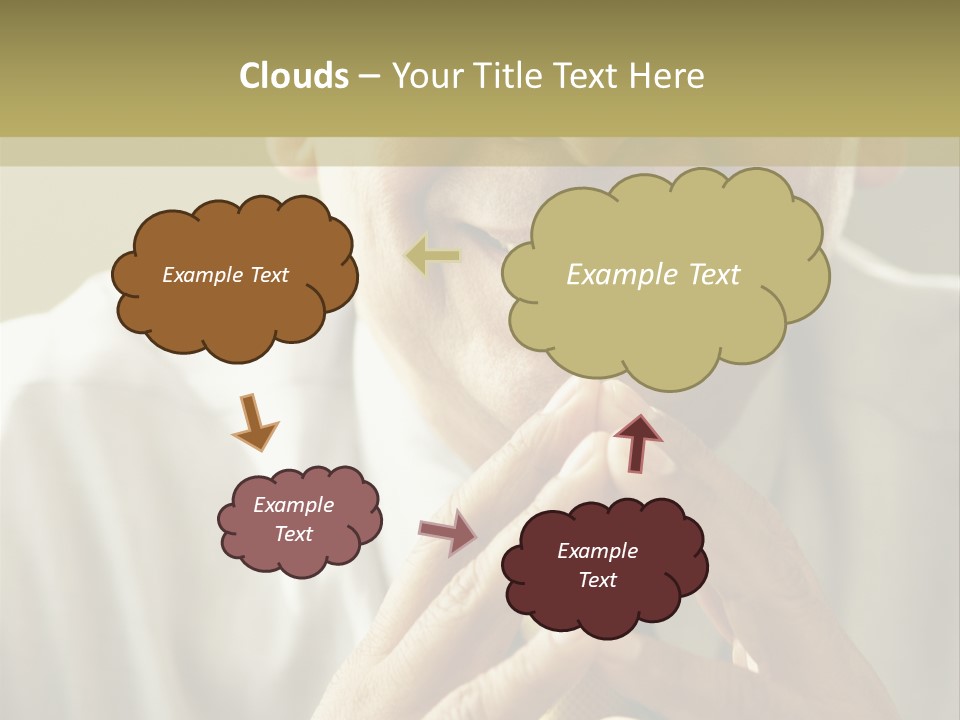 Latin American Eye Glasses Gray Hair PowerPoint Template