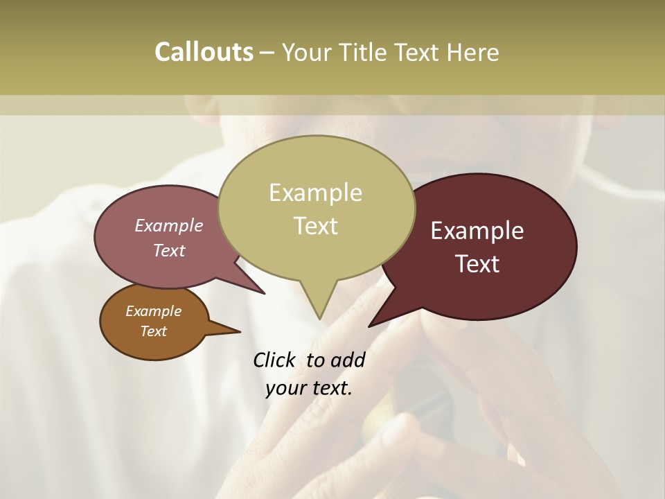 Latin American Eye Glasses Gray Hair PowerPoint Template