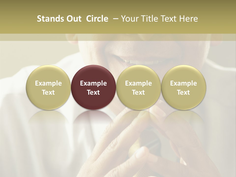 Latin American Eye Glasses Gray Hair PowerPoint Template