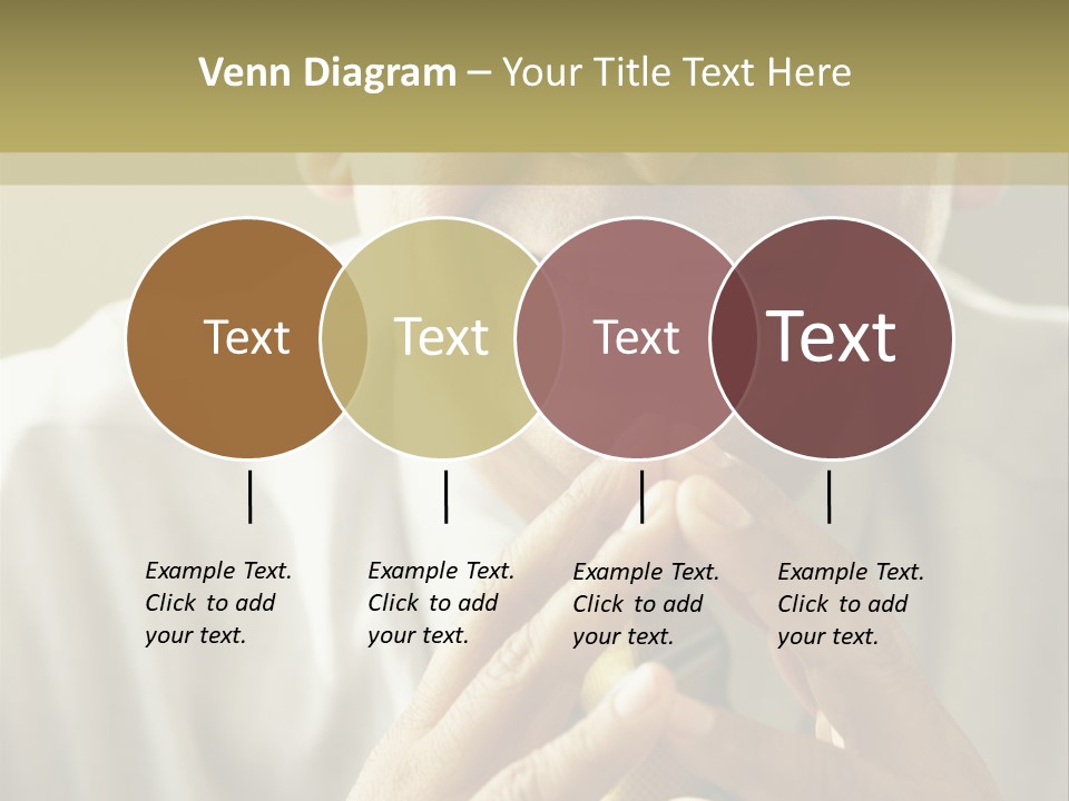 Latin American Eye Glasses Gray Hair PowerPoint Template