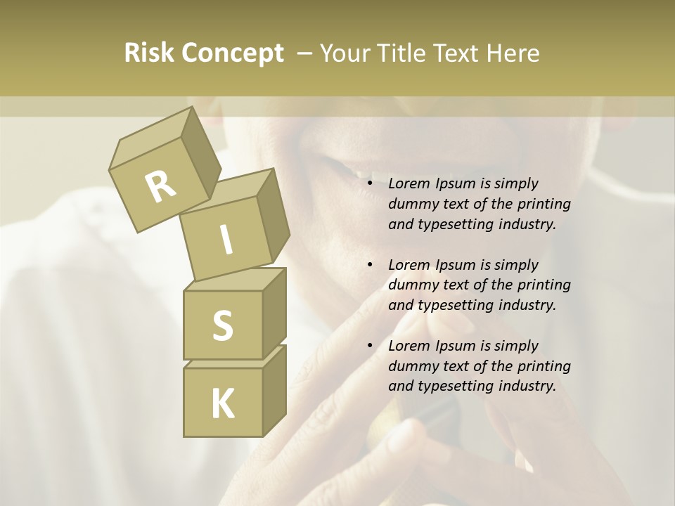 Latin American Eye Glasses Gray Hair PowerPoint Template