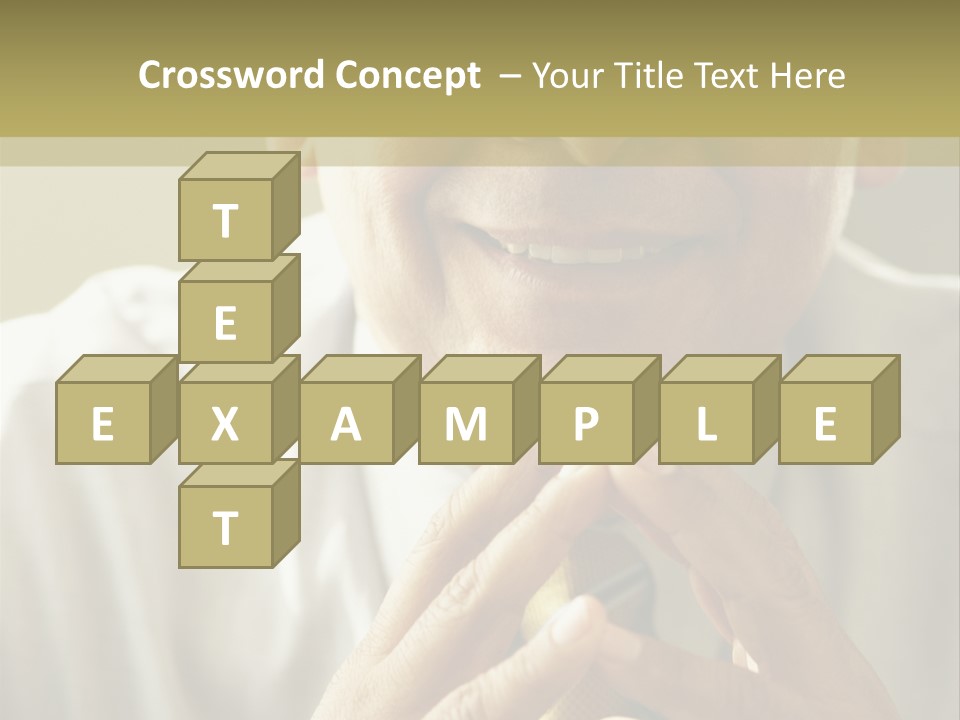 Latin American Eye Glasses Gray Hair PowerPoint Template