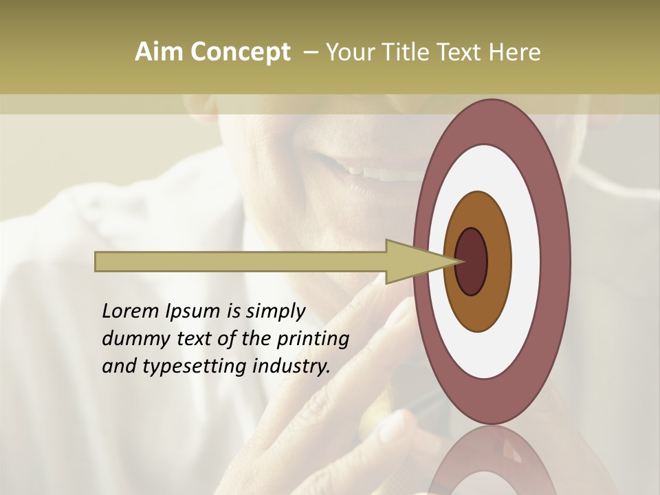 Latin American Eye Glasses Gray Hair PowerPoint Template