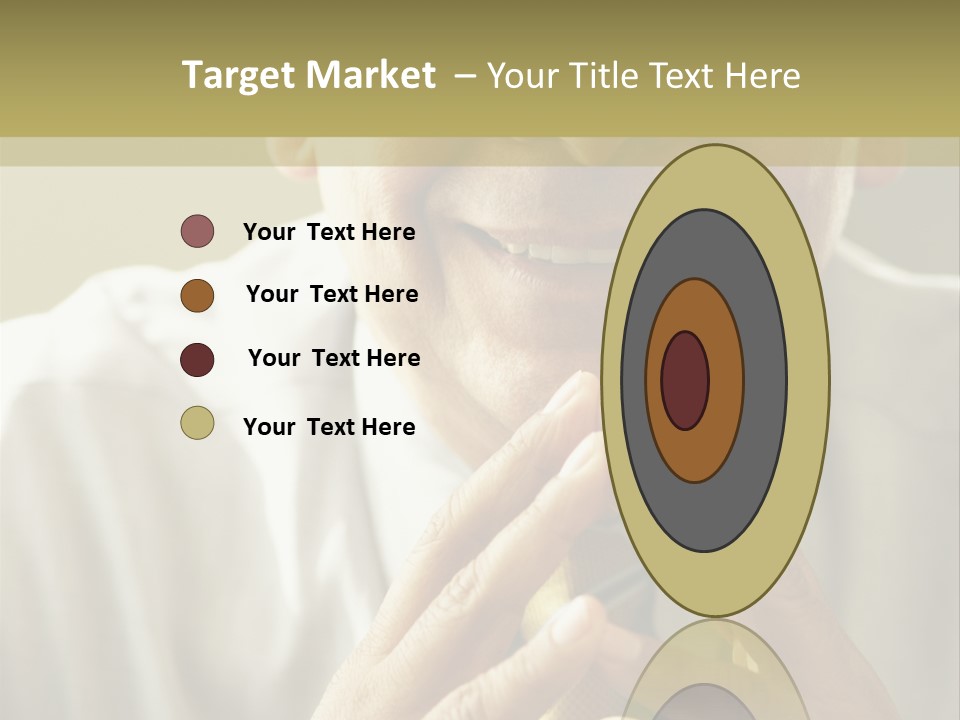 Latin American Eye Glasses Gray Hair PowerPoint Template