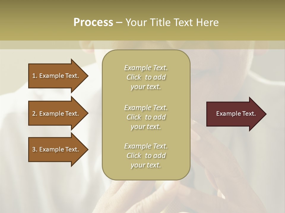 Latin American Eye Glasses Gray Hair PowerPoint Template