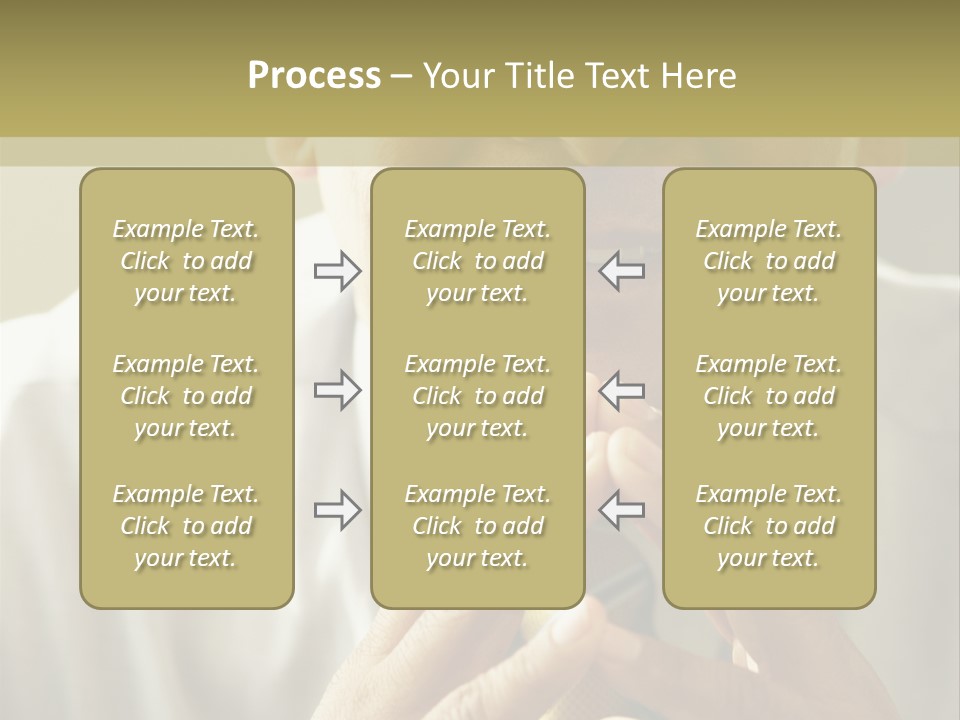 Latin American Eye Glasses Gray Hair PowerPoint Template
