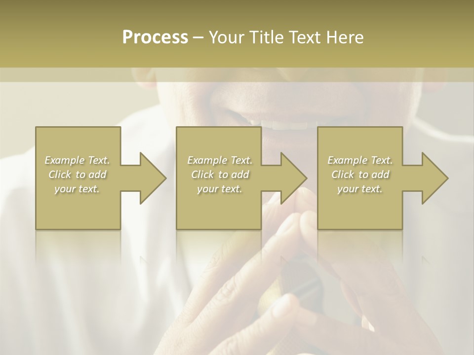 Latin American Eye Glasses Gray Hair PowerPoint Template