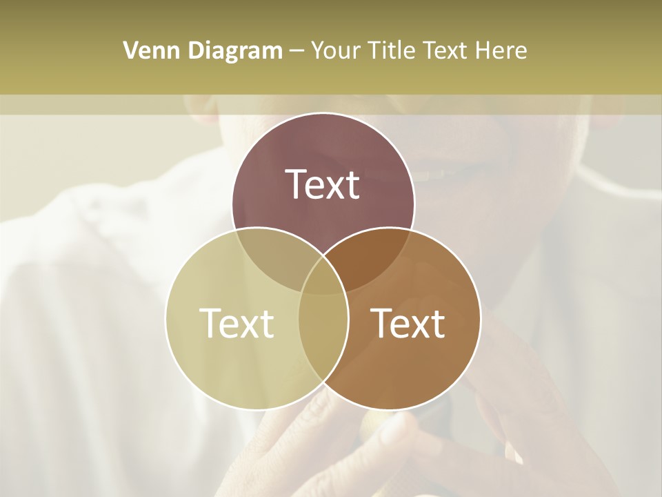 Latin American Eye Glasses Gray Hair PowerPoint Template