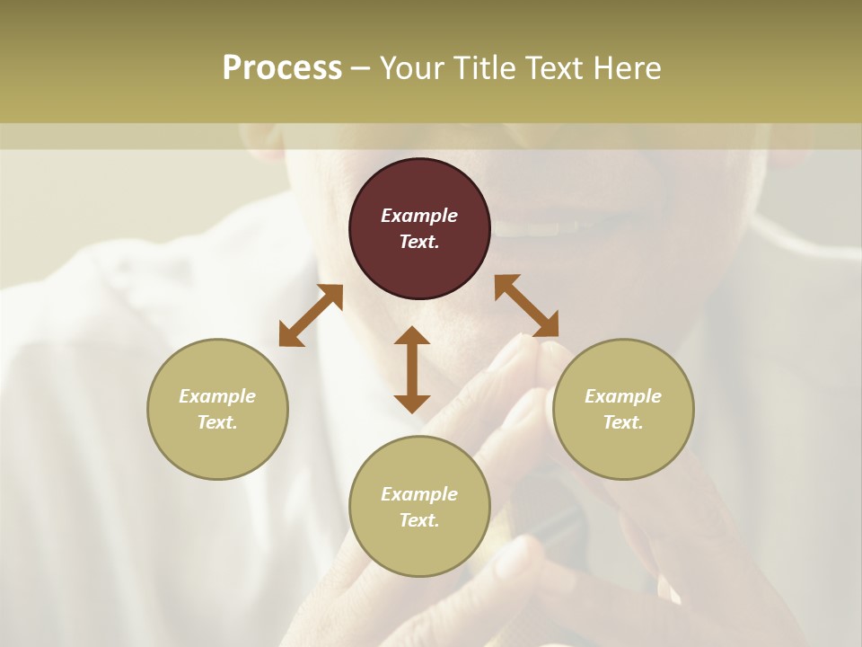 Latin American Eye Glasses Gray Hair PowerPoint Template
