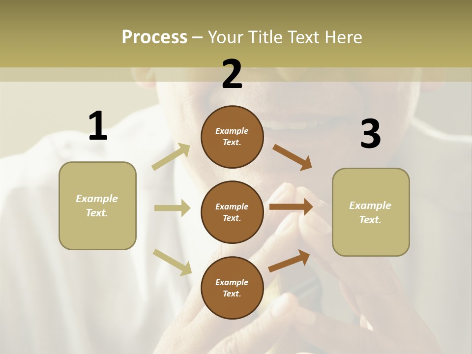 Latin American Eye Glasses Gray Hair PowerPoint Template