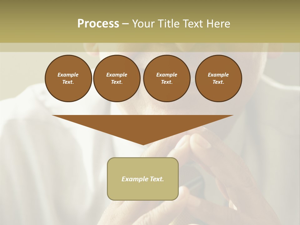 Latin American Eye Glasses Gray Hair PowerPoint Template