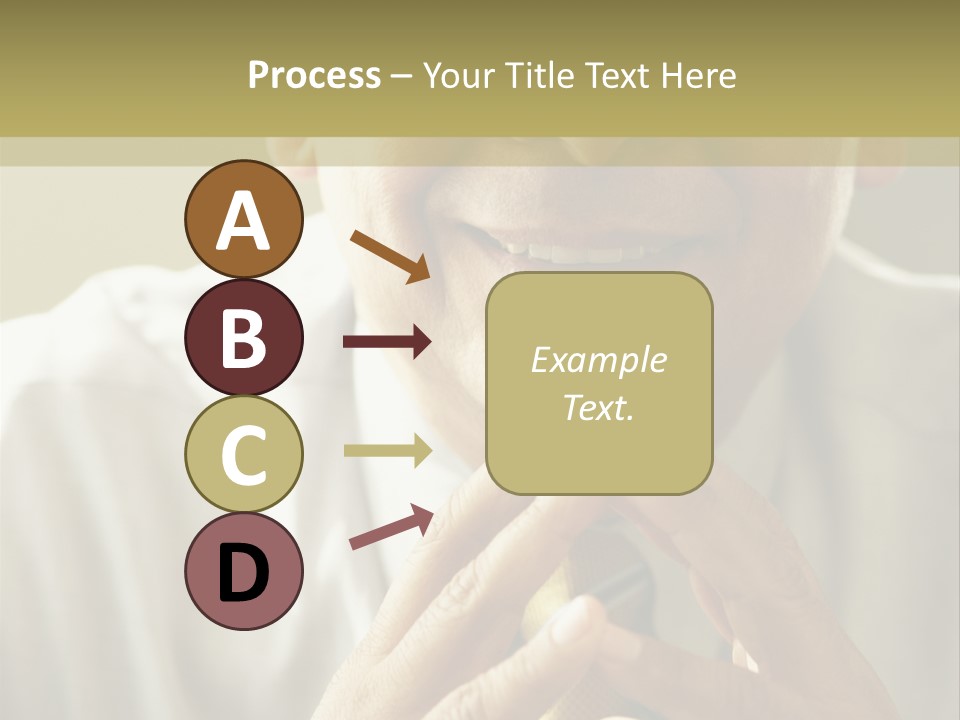 Latin American Eye Glasses Gray Hair PowerPoint Template