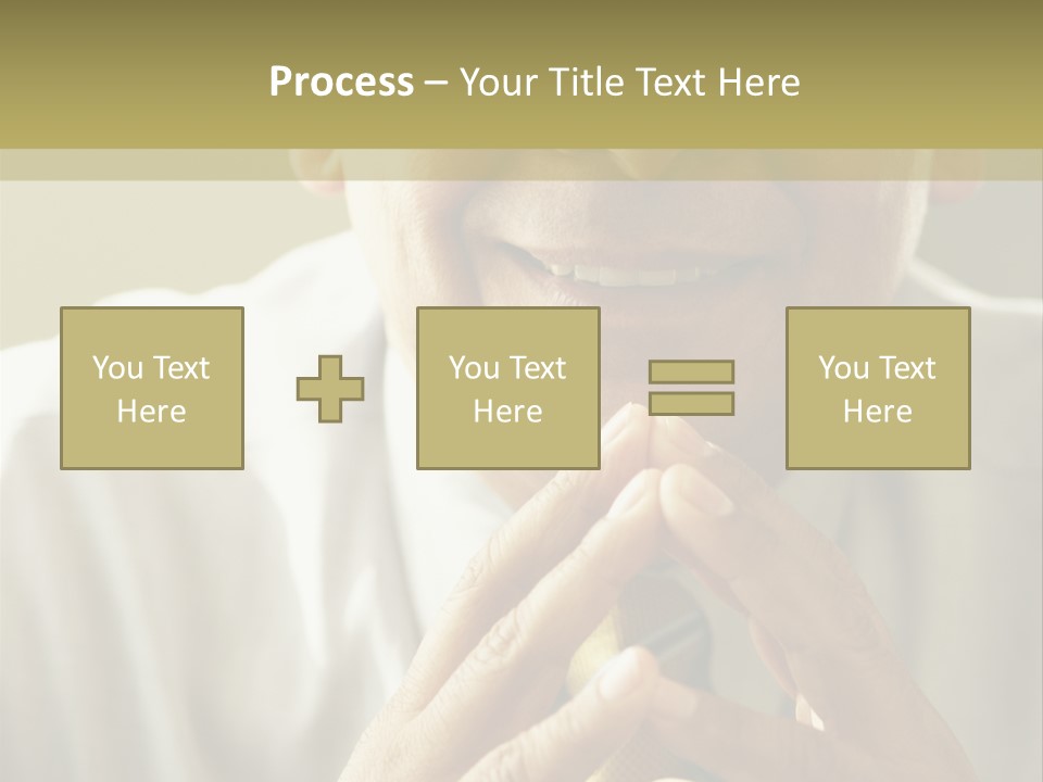 Latin American Eye Glasses Gray Hair PowerPoint Template