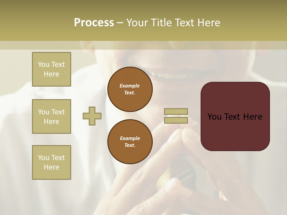 Latin American Eye Glasses Gray Hair PowerPoint Template