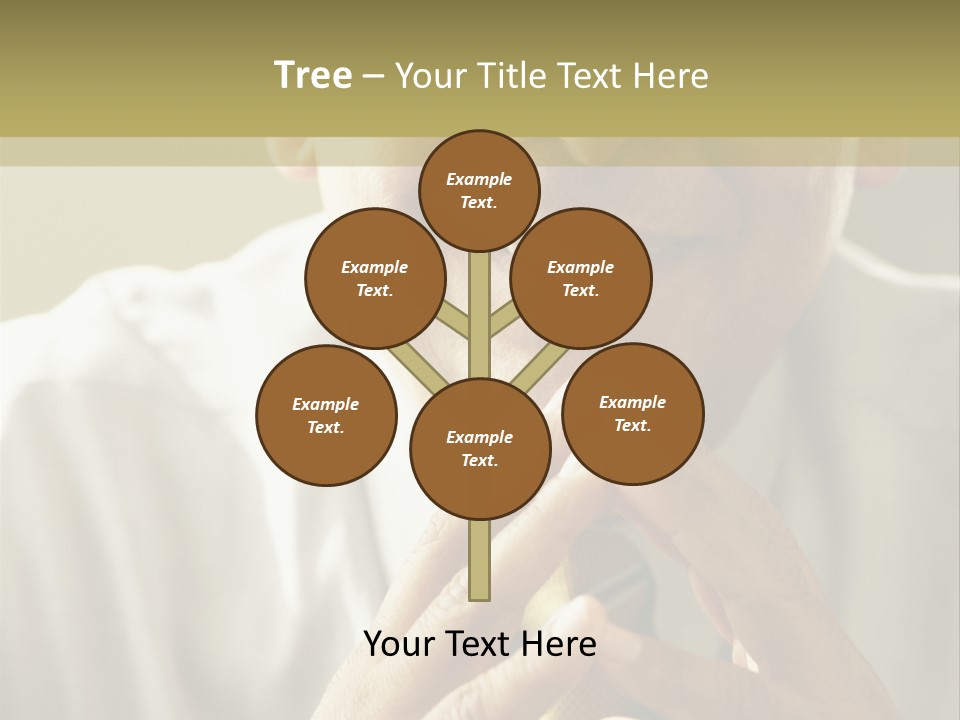 Latin American Eye Glasses Gray Hair PowerPoint Template