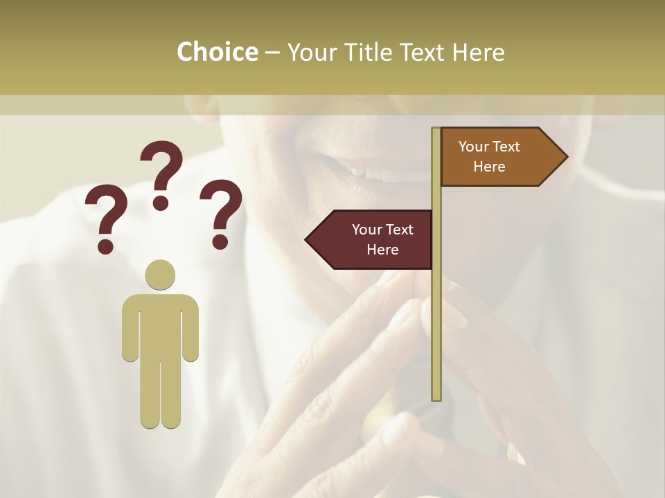 Latin American Eye Glasses Gray Hair PowerPoint Template