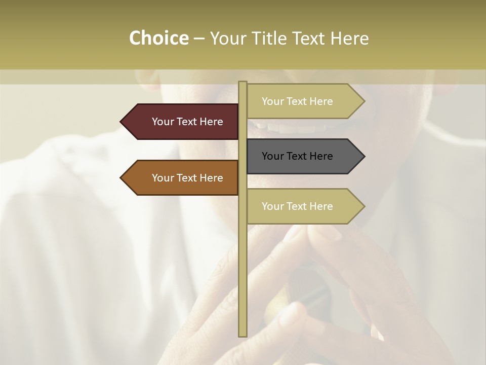 Latin American Eye Glasses Gray Hair PowerPoint Template