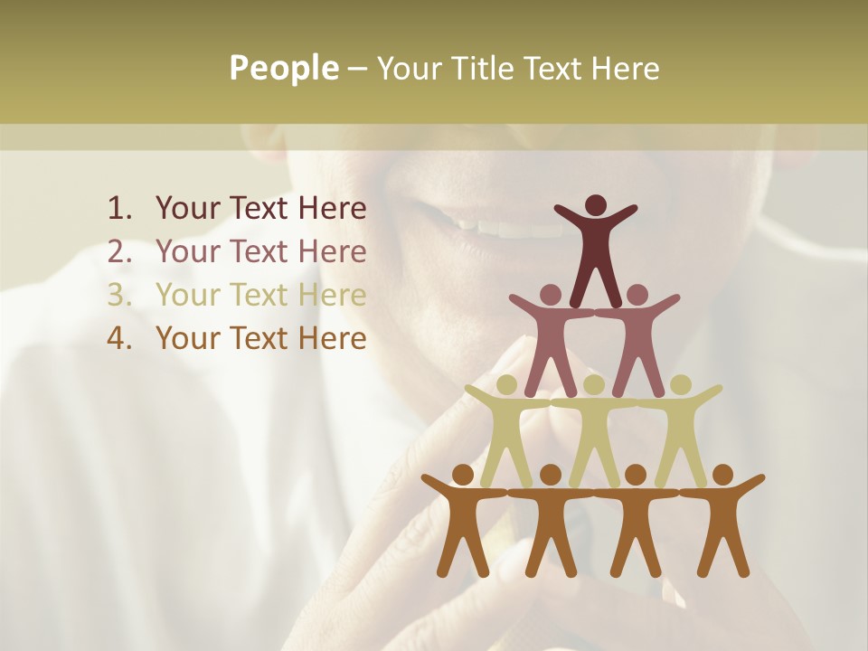 Latin American Eye Glasses Gray Hair PowerPoint Template