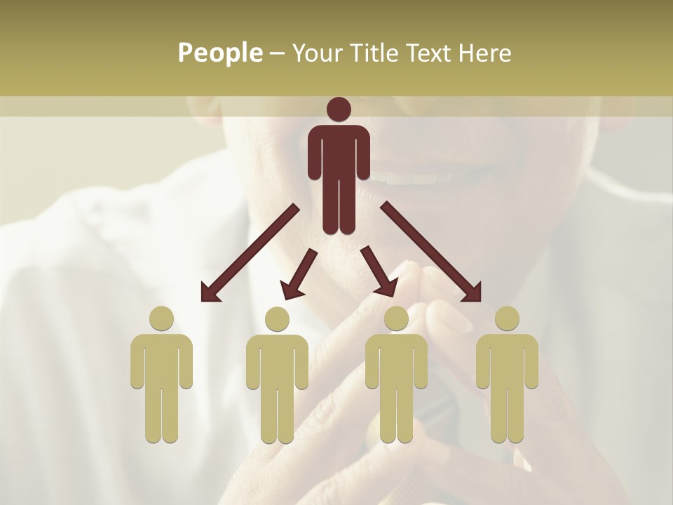 Latin American Eye Glasses Gray Hair PowerPoint Template