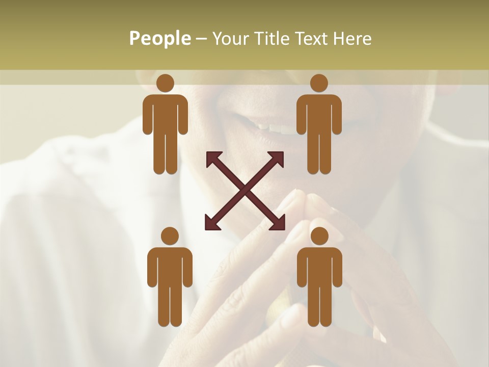 Latin American Eye Glasses Gray Hair PowerPoint Template