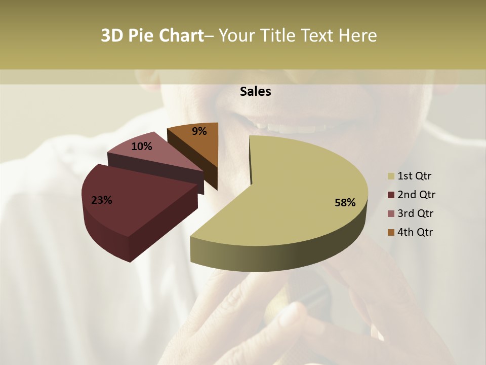 Latin American Eye Glasses Gray Hair PowerPoint Template