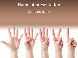 Hand Thumb Education PowerPoint Template