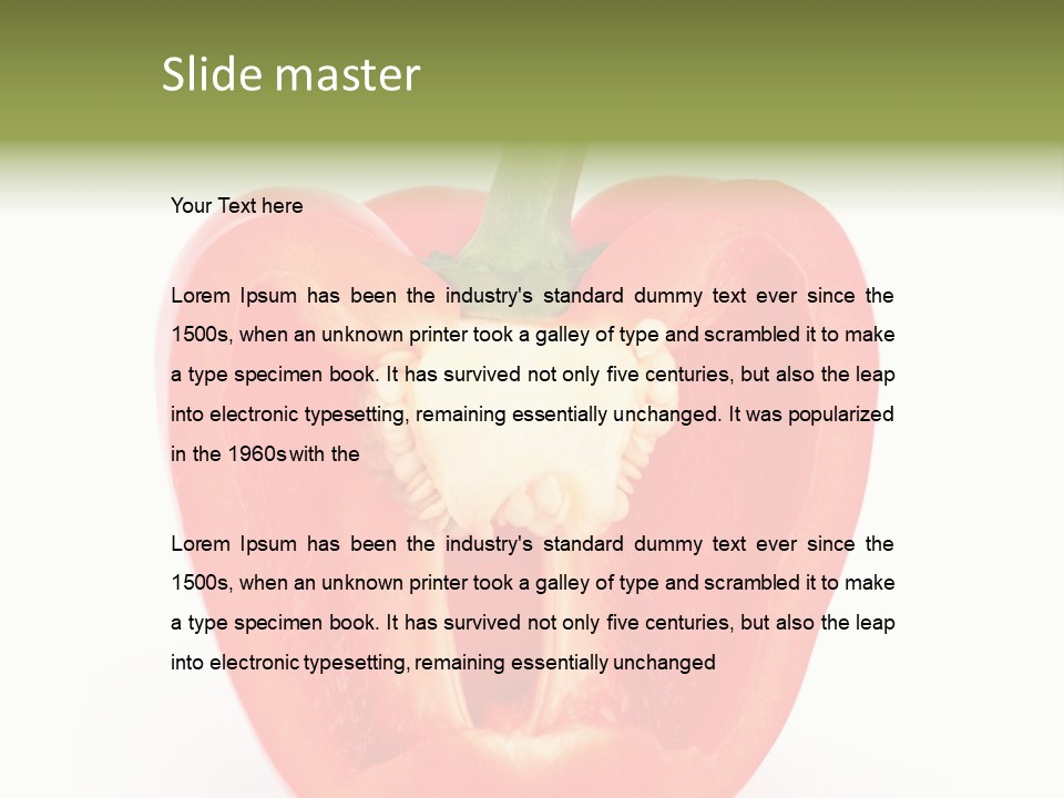 Vivid Arrangement Healthy PowerPoint Template