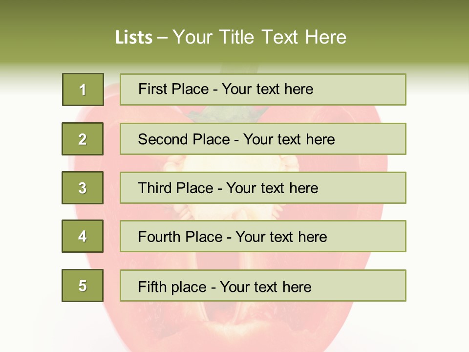 Vivid Arrangement Healthy PowerPoint Template
