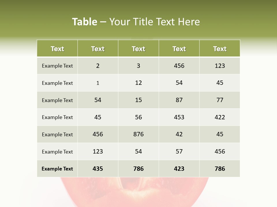 Vivid Arrangement Healthy PowerPoint Template