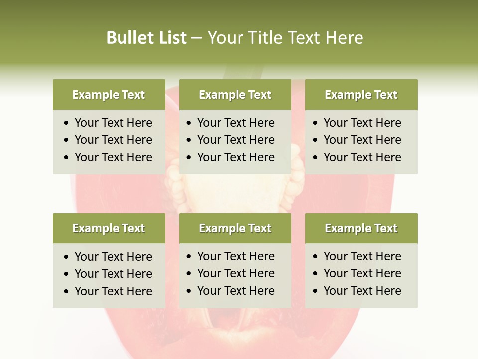Vivid Arrangement Healthy PowerPoint Template